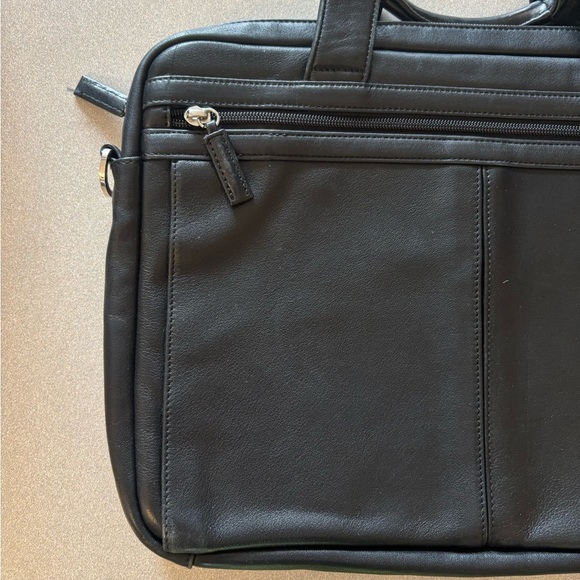 Leatherology Ebony Slim Laptop Briefcase without Shoulder Strap - Picture 2 of 8